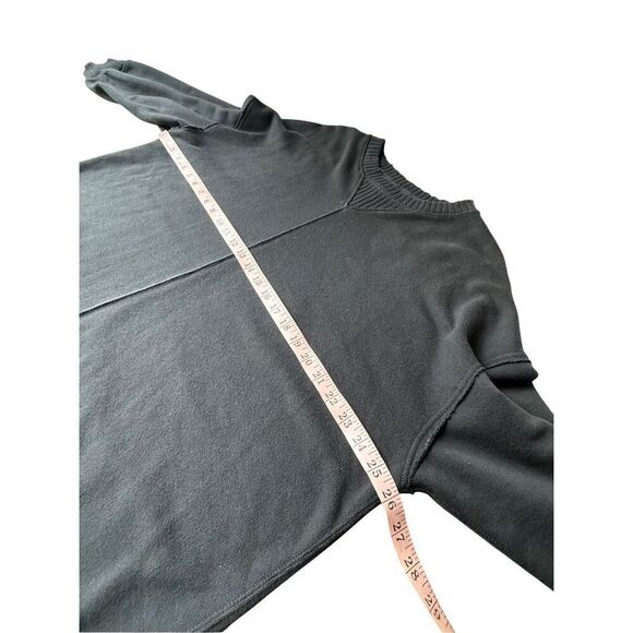 Aerie Down-To-Earth Oversized Pullover Crewneck Sweatshirt In Black - Picture 11 of 11